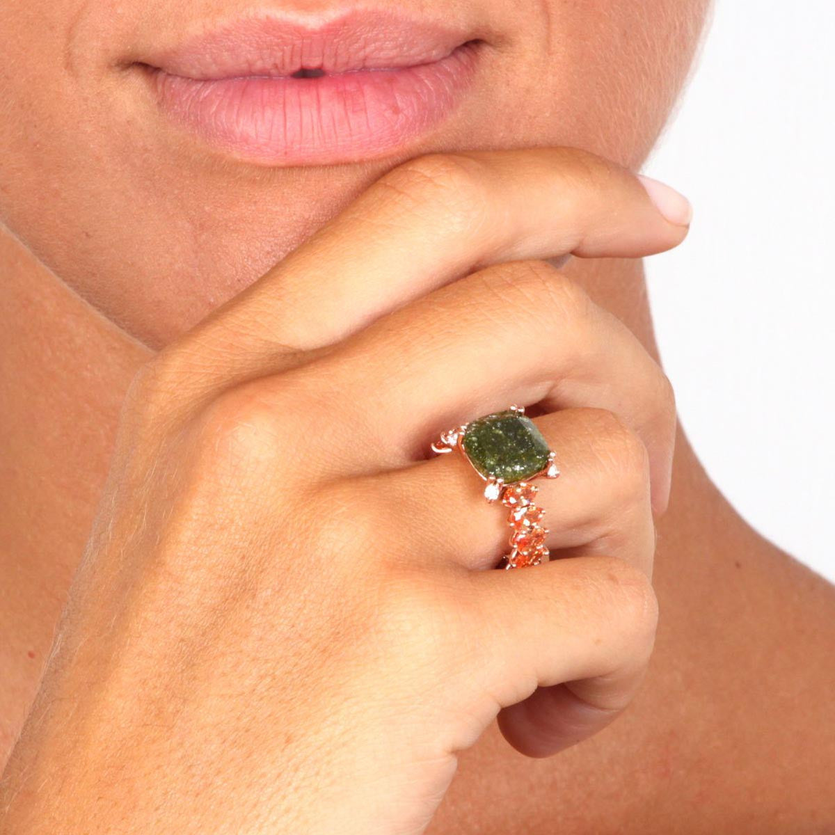 Olive clearance green ring